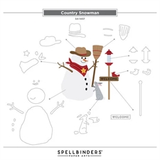 Spellbinders Dies - Country Christmas / Country Snowman
